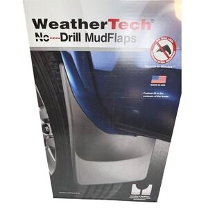 WeatherTech Mud Flaps Jeep Wrangler Gladiator Black New No-Drill Front 110097